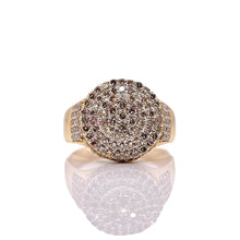 Load image into Gallery viewer, 1.56 CT. Natural Diamonds Round Shape Men’s Ring In 10 KT Yellow Gold