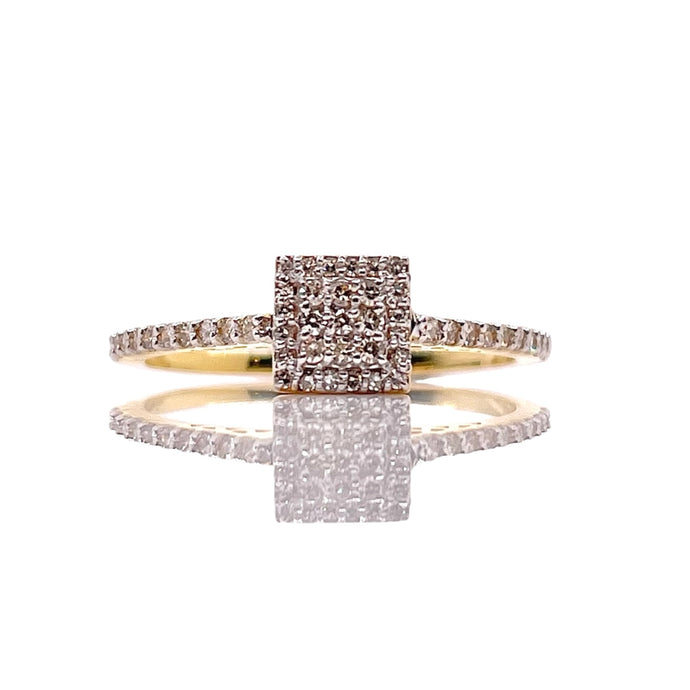 0.26 CT. Natural Diamond Women’s Ring In 10 KT Yellow Gold