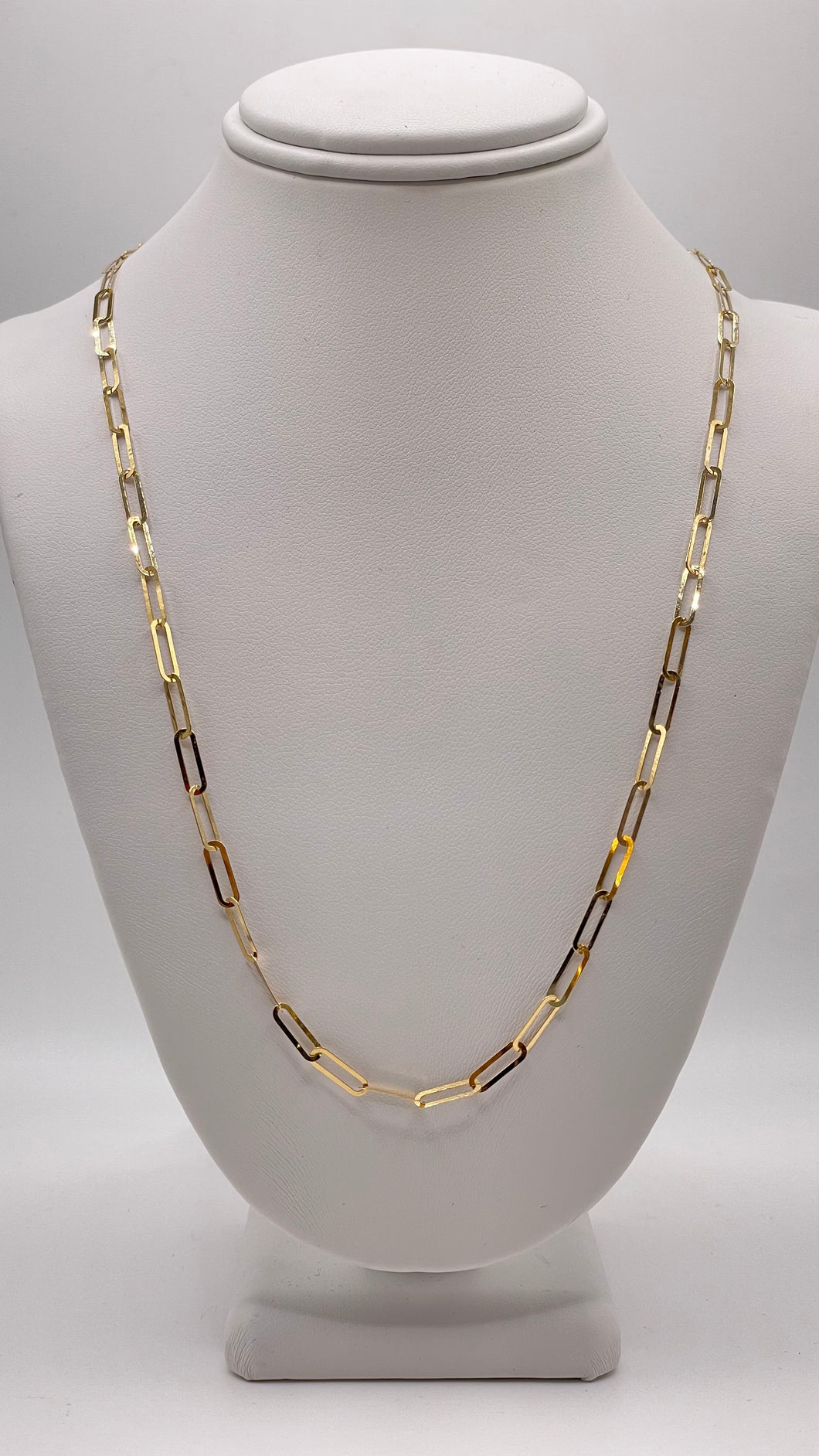 2.8mm Fancy Link Chain In 18 KT Yellow Gold