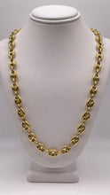 Load image into Gallery viewer, 7.7mm Puff Mariner Link Chain In 14 KT Yellow Gold