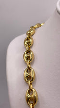 Load image into Gallery viewer, 7.7mm Puff Mariner Link Chain In 14 KT Yellow Gold