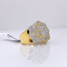 Load image into Gallery viewer, 2.15 CT. Natural Diamond Men’s Ring In 10 KT Yellow Gold