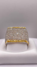 Load image into Gallery viewer, 2.21 CT. Natural Diamond Square Eternity Ring In 10 KT Yellow Gold