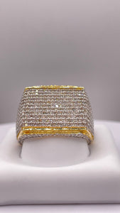 2.21 CT. Natural Diamond Square Eternity Ring In 10 KT Yellow Gold