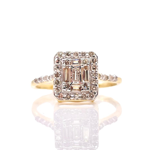 0.53 CT. Natural Diamond Women’s Ring In 10 KT Yellow Gold