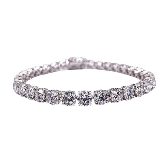 17.00 CT. Lab Grown Diamond Tennis Bracelet In 14 KT White Gold