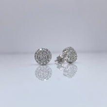 Load image into Gallery viewer, 0.48 CT. Lab Grown Diamond Round Shape Stud Earrings In 10 KT White Gold