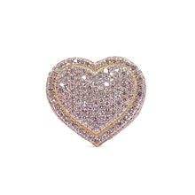 Load image into Gallery viewer, 2.73 CT. Natural Diamond Heart Shape Ring In 10 KT Yellow Gold