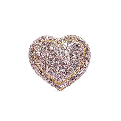 2.73 CT. Natural Diamond Heart Shape Ring In 10 KT Yellow Gold
