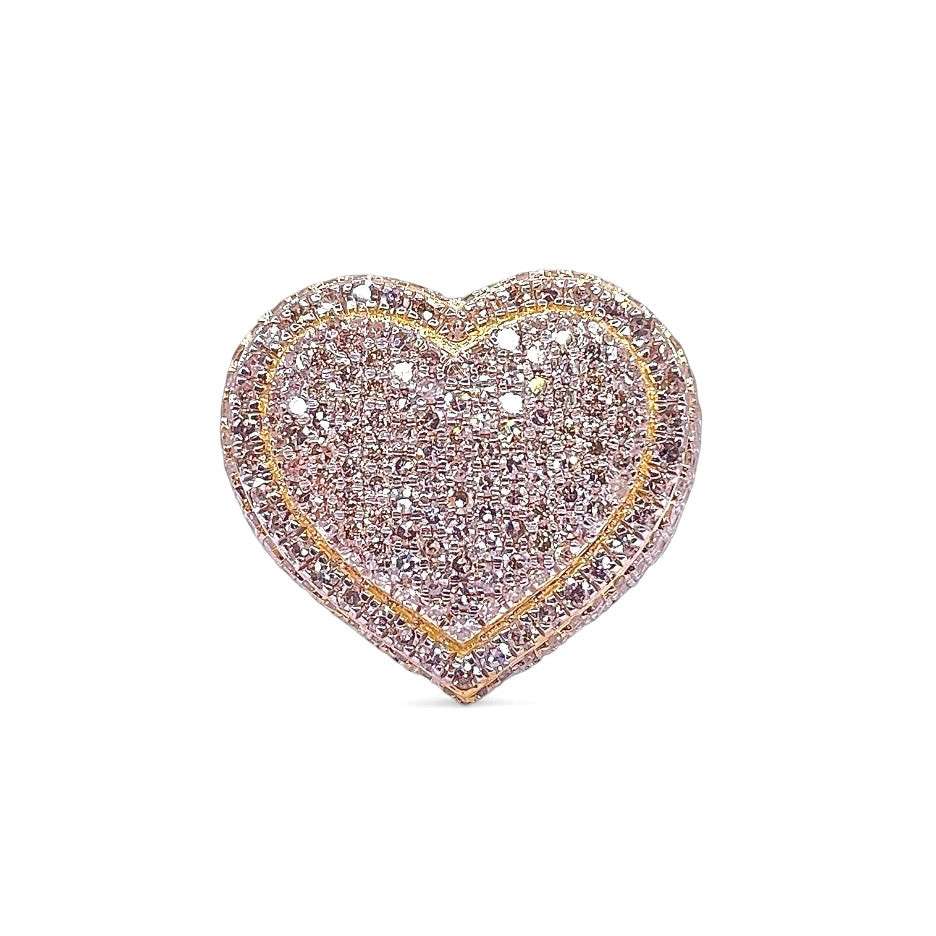 2.73 CT. Natural Diamond Heart Shape Ring In 10 KT Yellow Gold
