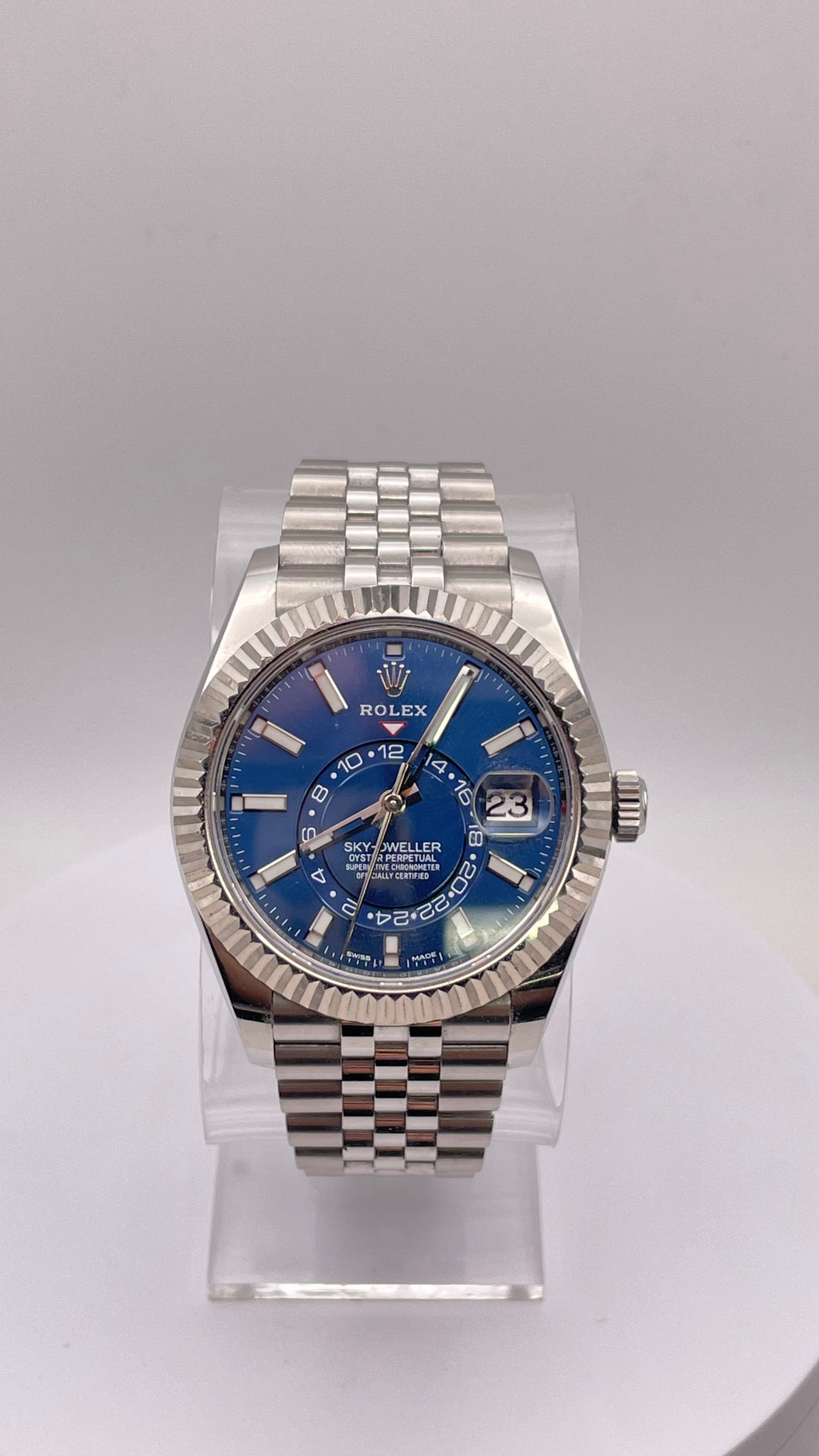 42mm Skydweller Rolex Blue Dial