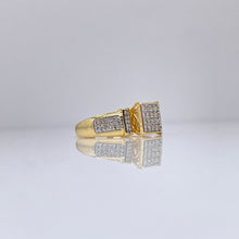 Load image into Gallery viewer, 0.40 CT. Natural Diamond Ladies Square Shape Ring In 10 KT Yellow Gold