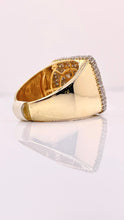 Load image into Gallery viewer, 2.02 CT. Baguette &amp; Round Natural Diamonds Men’s Square Ring In 10 KT Yellow Gold