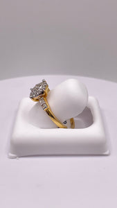 0.28 CT. Natural Diamond Round Shape Women’s Ring In 10 KT Yellow Gold