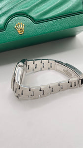 34mm Rolex Oyster Perpetual Date Watch With Grey Dial