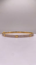 Load image into Gallery viewer, CZ Bangle In 10 KT Yellow Gold