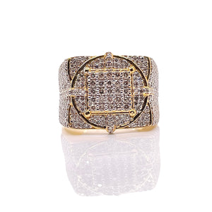 1.30 CT. Natural Diamond Men’s Ring In 10 KT Yellow Gold