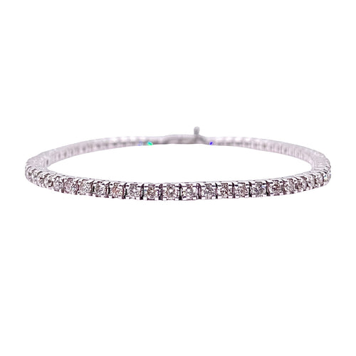 3.00 CT. Natural Diamond Tennis Bracelet In 10 KT White Gold