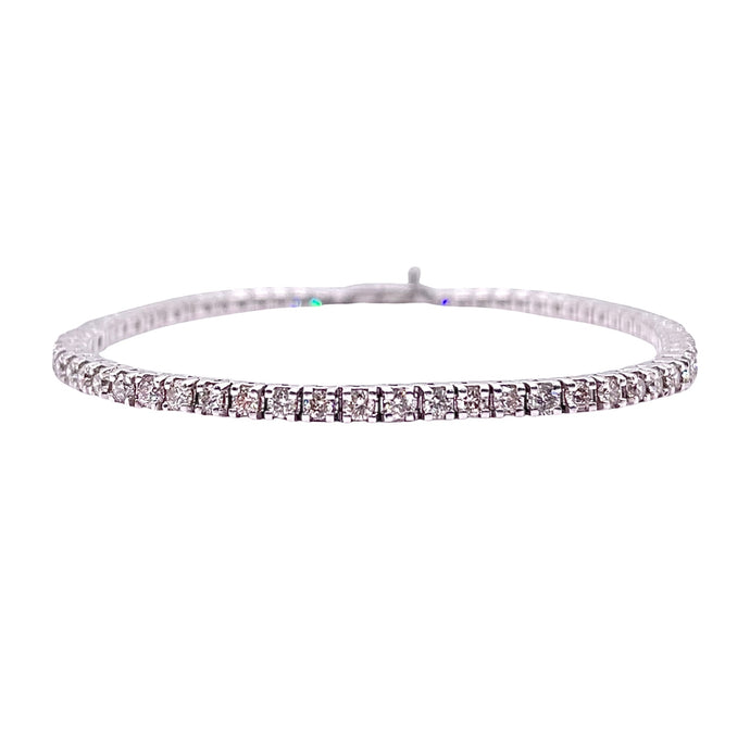 3.00 CT. Natural Diamond Tennis Bracelet In 10 KT White Gold