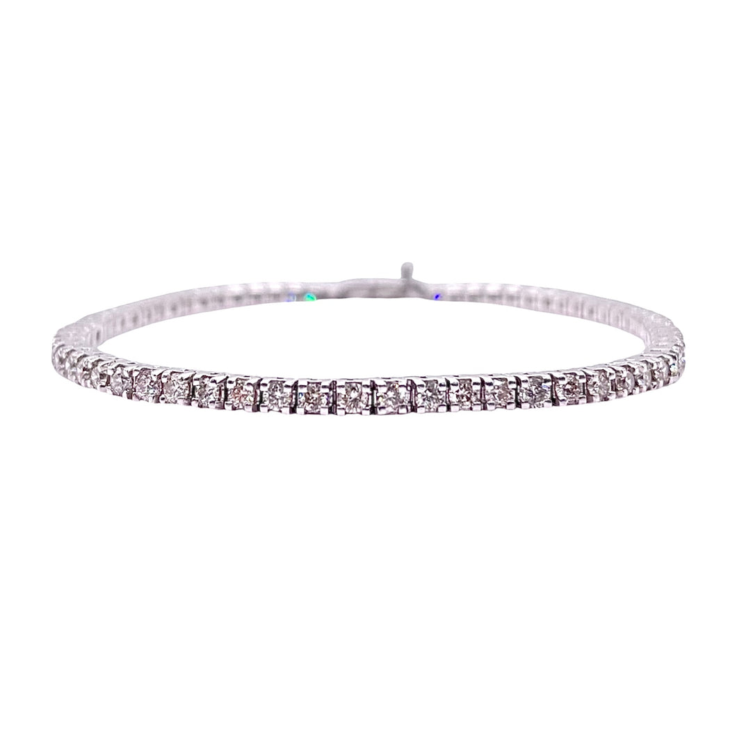 3.00 CT. Natural Diamond Tennis Bracelet In 10 KT White Gold
