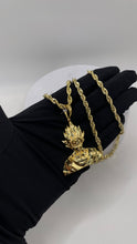 Load image into Gallery viewer, Goku Pendent In 10 KT Yellow Gold
