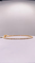 Load image into Gallery viewer, 1.90 CT. Lab Grown Diamond Women’s Tennis Bracelet In 14 KT Yellow Gold