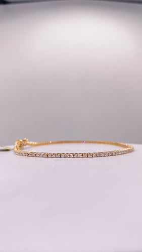 1.90 CT. Lab Grown Diamond Women’s Tennis Bracelet In 14 KT Yellow Gold