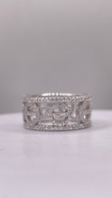 Load image into Gallery viewer, Silver Eternity Love Ring With CZ