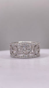 Silver Eternity Love Ring With CZ