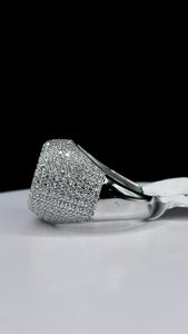 Silver Men’s Ring With CZ