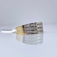 Load image into Gallery viewer, 0.88 CT. T.D.W Natural Diamond Men’s Band In 14 KT White &amp; Yellow Gold