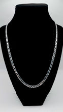 Load image into Gallery viewer, 4mm Curb Link Chain In Silver