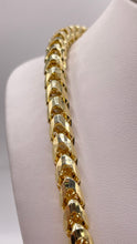 Load image into Gallery viewer, 6.6mm Solid Diamond Cut Millennium Franco Link Chain In 10 KT Yellow Gold