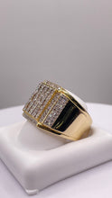 Load image into Gallery viewer, 0.97 CT. Natural Diamond Square Shape Mens Ring In 10 KT Yellow Gold