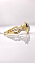 Load image into Gallery viewer, 0.72 CT. Natural Diamond Ladies Ring In 10 KT Yellow Gold