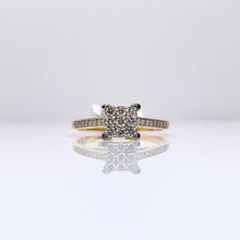 Load image into Gallery viewer, 0.21 CT. Natural Diamond Ladies Ring In 10 KT Yellow Gold