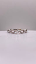 Load image into Gallery viewer, 18 KT 0.44 CT. Natural Diamond Infinity Ring In White Gold