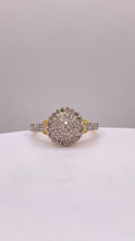 Load image into Gallery viewer, 0.76 CT. Natural Diamond Women’s Round Shape Ring In 10 KT Yellow Gold