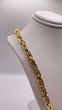 Load image into Gallery viewer, 5mm Byzantine Chain In 10 KT Yellow Gold
