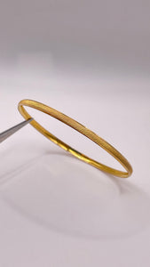 3.5mm Bangle In 21 KT Yellow Gold