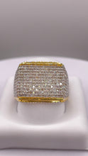 Load image into Gallery viewer, 2.21 CT. Natural Diamond Square Eternity Ring In 10 KT Yellow Gold