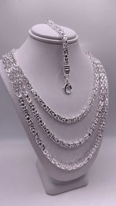 4mm Byzantine Link Silver Chain/Bracelet