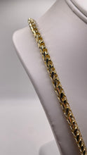 Load image into Gallery viewer, 5.9mm Solid Diamond Cut Millennium Franco Link Chain In 10 KT Yellow Gold