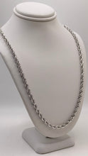 Load image into Gallery viewer, 4.2mm Solid Rope Link Chain In 10 KT White Gold