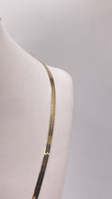 Load image into Gallery viewer, 2.2mm Herringbone Chain Necklace In 18 KT Yellow Gold