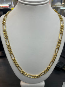 Figaro Chain In 10 KT Yellow Gold