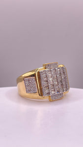 1.04 CT. Natural Diamond Men’s Ring In 14 KT Yellow Gold