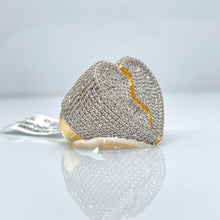 Load image into Gallery viewer, 3.29 CT. Natural Diamond Broken Heart Ring In 10 KT Yellow Gold