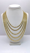 Load image into Gallery viewer, 3mm Solid Miami Cuban Link Chain In 10 KT Yellow Gold