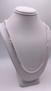 3mm Franco Chain/Bracelet In Silver